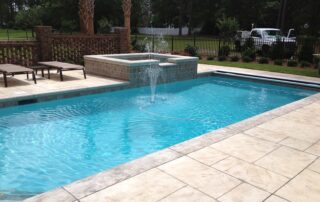 This image shows a concrete pool deck.